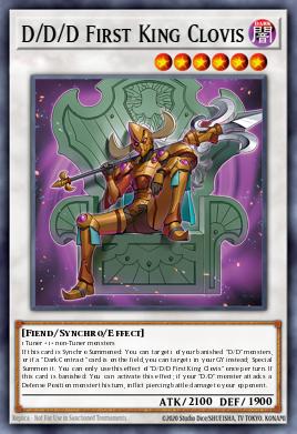 D/D/D First King Clovis Yu-Gi-Oh card