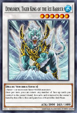 Dewloren, Tiger King of the Ice Barrier Yu-Gi-Oh card