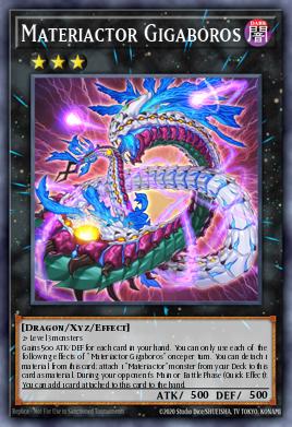 Materiactor Gigaboros Yu-Gi-Oh card