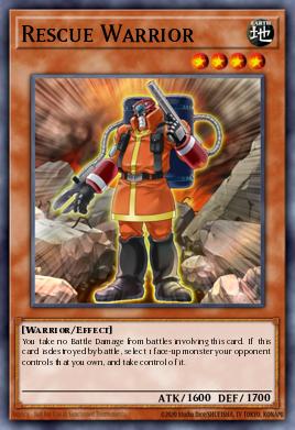 Rescue Warrior Yu-Gi-Oh card