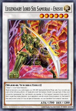 Legendary Lord Six Samurai - Enishi Yu-Gi-Oh card