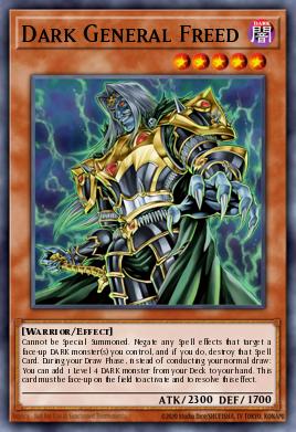 Dark General Freed Yu-Gi-Oh card