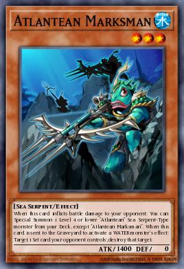 Atlantean Marksman Yu-Gi-Oh card