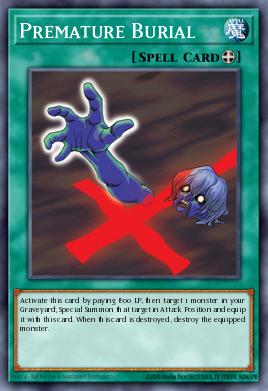 Premature Burial Yu-Gi-Oh card