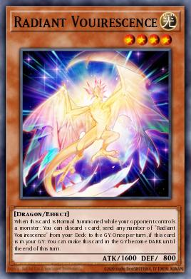 Radiant Vouirescence Yu-Gi-Oh card
