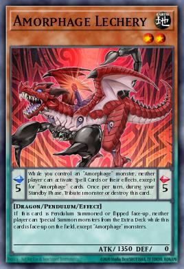 Amorphage Lechery Yu-Gi-Oh card