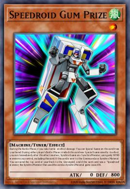 Speedroid Gum Prize Yu-Gi-Oh card
