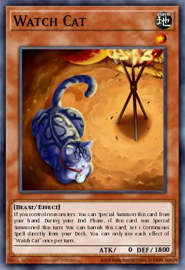 Watch Cat Yu-Gi-Oh card