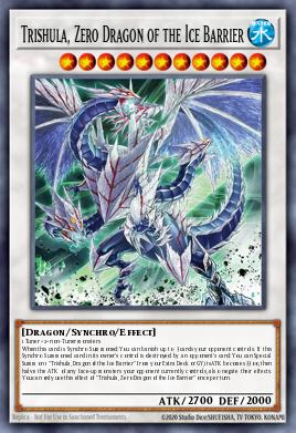 Trishula, Zero Dragon of the Ice Barrier Yu-Gi-Oh card