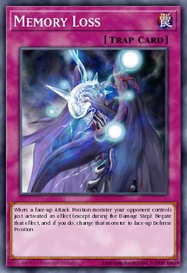 Memory Loss Yu-Gi-Oh card