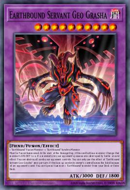 Earthbound Servant Geo Grasha Yu-Gi-Oh card