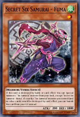 Secret Six Samurai - Fuma Yu-Gi-Oh card