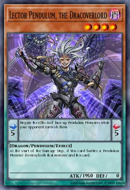 Lector Pendulum, the Dracoverlord Yu-Gi-Oh card