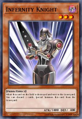 Infernity Knight Yu-Gi-Oh card