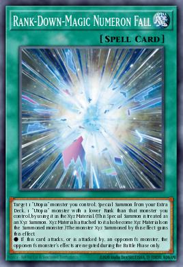 Rank-Down-Magic Numeron Fall Yu-Gi-Oh card