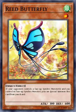 Reed Butterfly Yu-Gi-Oh card