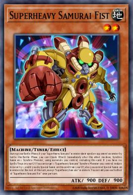 Superheavy Samurai Fist Yu-Gi-Oh card
