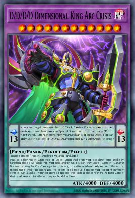 D/D/D/D Dimensional King Arc Crisis Yu-Gi-Oh card