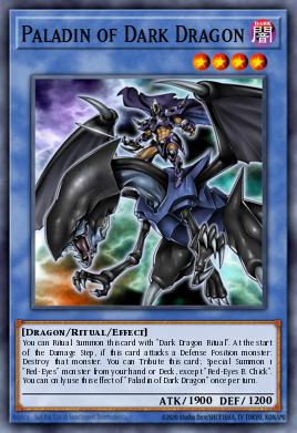 Paladin of Dark Dragon Yu-Gi-Oh card