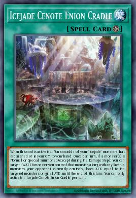 Icejade Cenote Enion Cradle Yu-Gi-Oh card