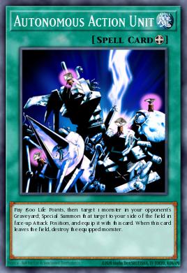 Autonomous Action Unit Yu-Gi-Oh card
