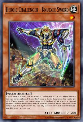 Heroic Challenger - Knuckle Sword Yu-Gi-Oh card