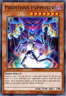Perditious Puppeteer Yu-Gi-Oh card