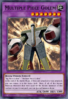 Multiple Piece Golem Yu-Gi-Oh card