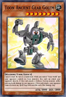 Toon Ancient Gear Golem Yu-Gi-Oh card