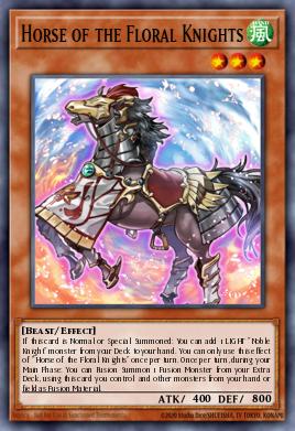 Horse of the Floral Knights Yu-Gi-Oh card