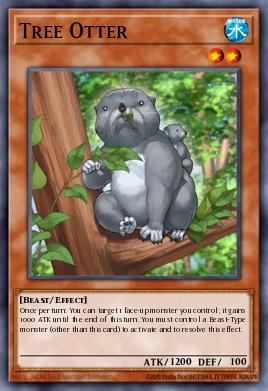 Tree Otter Yu-Gi-Oh card