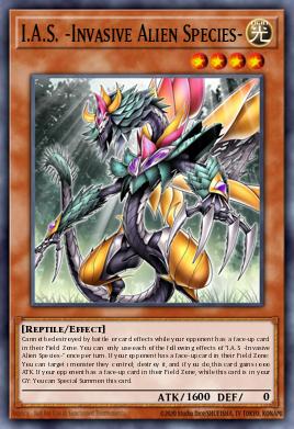 I.A.S. -Invasive Alien Species- Yu-Gi-Oh card
