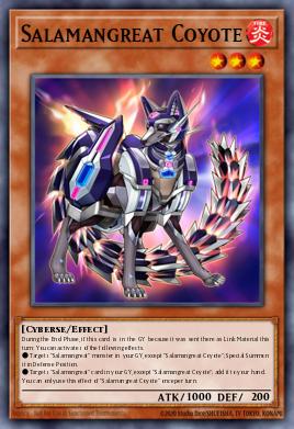 Salamangreat Coyote Yu-Gi-Oh card