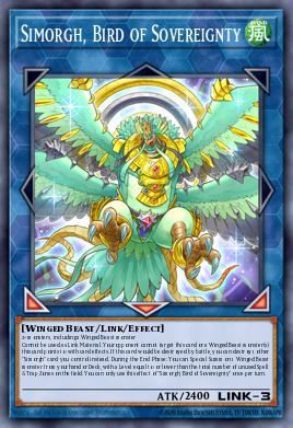 Simorgh, Bird of Sovereignty Yu-Gi-Oh card