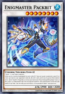 Enigmaster Packbit Yu-Gi-Oh card