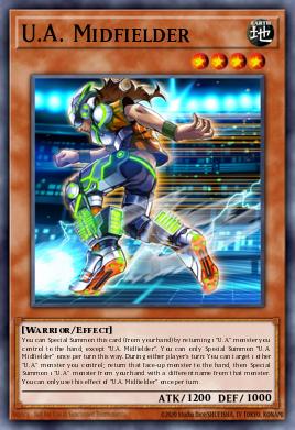 U.A. Midfielder Yu-Gi-Oh card