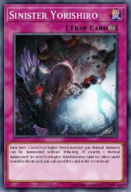 Sinister Yorishiro Yu-Gi-Oh card