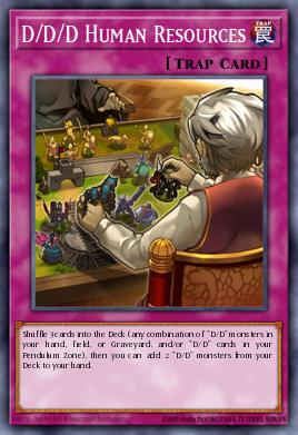 D/D/D Human Resources Yu-Gi-Oh card