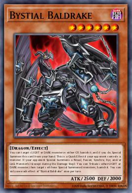 Bystial Baldrake Yu-Gi-Oh card