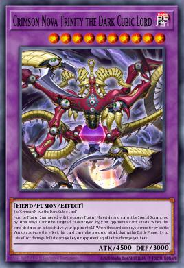 Crimson Nova Trinity the Dark Cubic Lord Yu-Gi-Oh card