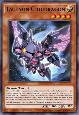 Tachyon Cloudragon Yu-Gi-Oh card