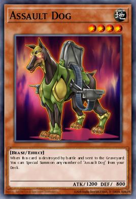 Assault Dog Yu-Gi-Oh card