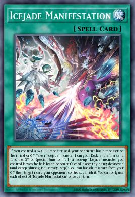 Icejade Manifestation Yu-Gi-Oh card
