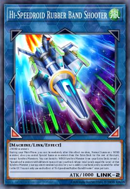 Hi-Speedroid Rubber Band Shooter Yu-Gi-Oh card
