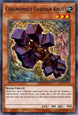 Chronomaly Gordian Knot Yu-Gi-Oh card