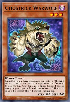 Ghostrick Warwolf Yu-Gi-Oh card