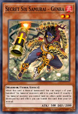 Secret Six Samurai - Genba Yu-Gi-Oh card