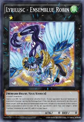 Lyrilusc - Ensemblue Robin Yu-Gi-Oh card