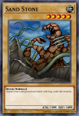 Sand Stone Yu-Gi-Oh card