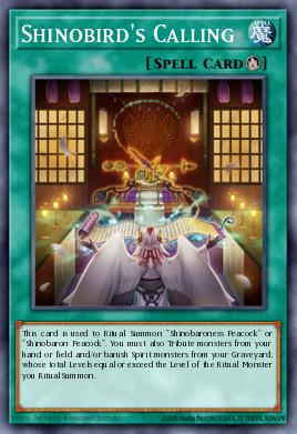 Shinobird's Calling Yu-Gi-Oh card
